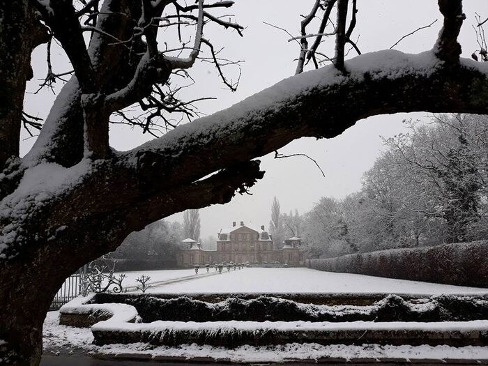 Le Château de Nandy sous la neige